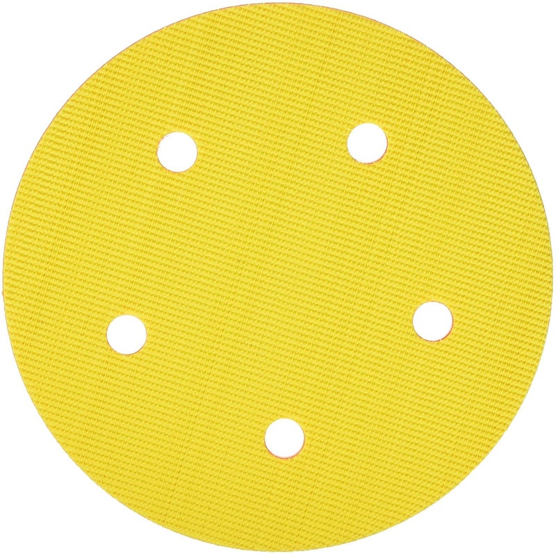 Dynabrade (54326) 5" (127 mm) Diameter Hook-Face Vacuum Sanding Disc Pad, Short Nap, Teal | 3/8" (10 mm) Thick Urethane Medium Density, Swirl-Free Finish, 5/16"-24 Male Thread - Image 2